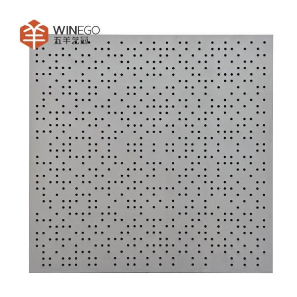Eco-Friendly And High NRC Aluminum Perforated Acoustic Panel For Rooms