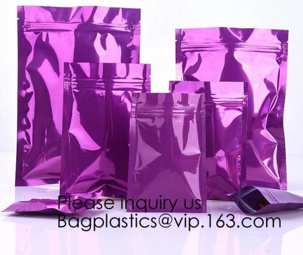 Top zip plastic bag food packaging/ 3 side seal zipper bag/ stand up pouch k bag for meat,pork,beef,sea food pack