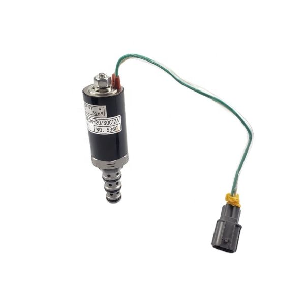 JUYULONG New Solenoid Valve for Kobelco DRDE5K-20 30C12A-111 Excavator Accessories for SK200-2 Construction Machinery Parts