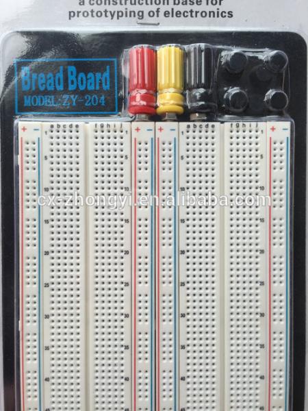 Black Aluminum Plate 1660 Tie Point Circuit Board Breadboard & 3 Binding Posts