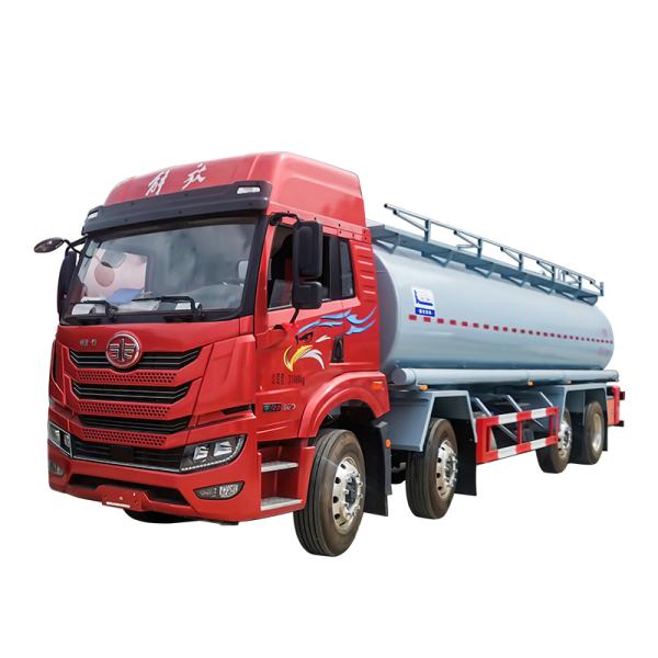 FAW 8*4 Diesel Liquid Transport Truck 21.3m3 Capacity Maximum Speed 79 Km/H
