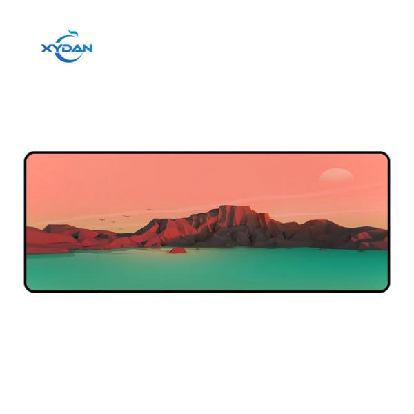 Large Size Gaming Desk Mat Waterproof Custom Logo Mouse Pad with Anti-Slip Rubber Base