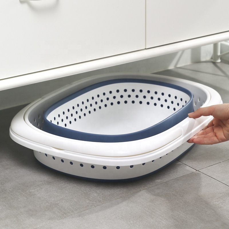Large Capacity Foldable Household Laundry Storage Basket Bathroom Laundry Basket with Handle