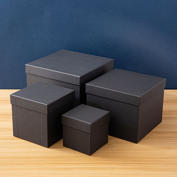 Black Square Lid Large Packaging Box Manufacturers Spot Wholesale Jewelry Gift Box