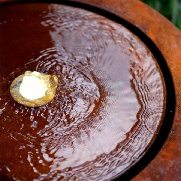 A água exterior decorativa caracteriza Corten que a água circular de aço apresenta 100cm