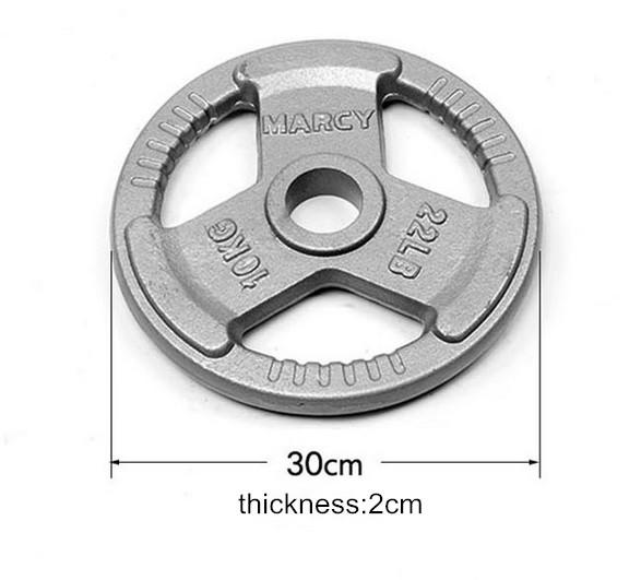 Commercial Grade Tri-Grip Handles Painted  Weight Lifting Plate