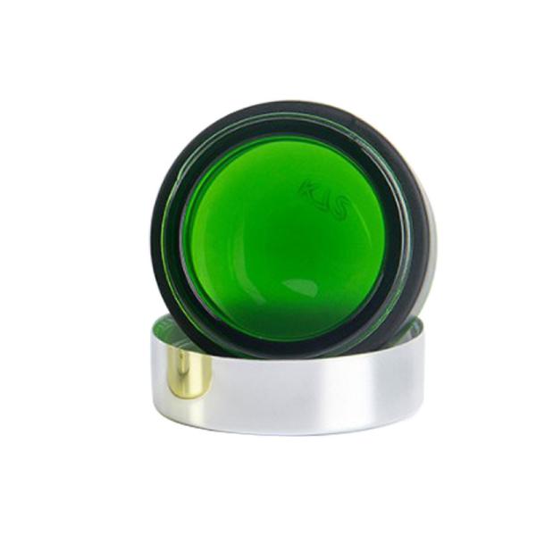 Изготовленные на заказ ясные зеленые опарникы матированного стекла 200g 7OZ янтарные для свечи