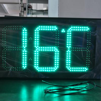 Gas Station Outdoor 12 Inches LED Time and Temperature Panel for Advertising Publish