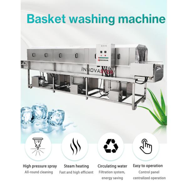 SUS304 Stainless Steel Automatic Plastic Crates Washing Machine for Customized Cleaning