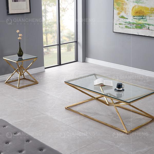 Стеклянная верхняя стойка ТВ нержавеющей стали 200x45x45cm для живя дома