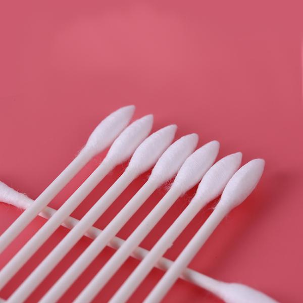 Ethical Pure Tiny Cotton Swabs Plastic Sticks Long Handled For Cleaning Ears
