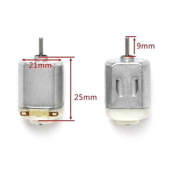 Faradyi Customized FR130 3V 6V High Speed Dual Shaft Slot Car Dc Motor 20mm Diameter Slot Car Dc Motor