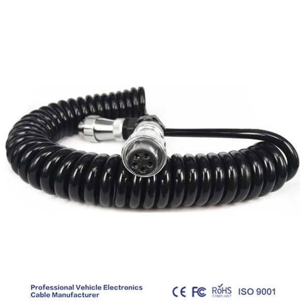 10M Din Male To Male Car Reversing Camera Cable With 7 Pin Plastic Core
