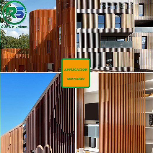 Panneau en aluminium de 10 mm en nid d'abeille en bois de grain de bois de remplissage acoustique