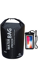 Waterproof Dry Bags Set, Dry Bag with 2 Zip Lock Seals & Detachable Shoulder Strap, Waist Pouch & Phone Case