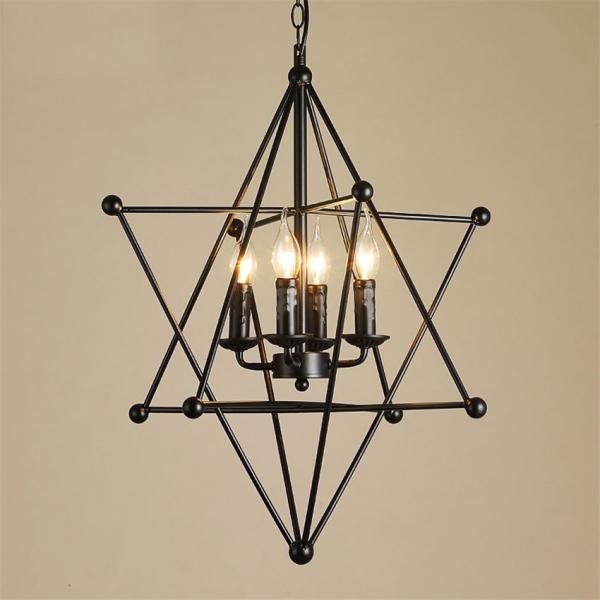 American Iron frame star industrial chandelier for kitchen dining room decor retro bar chandelier(WH-VP-119)