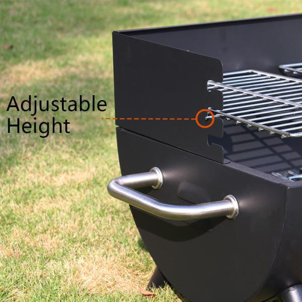 Easy Assembly Double Layer Charcoal Grill for Home Outdoor Barbecues Camping Traveling