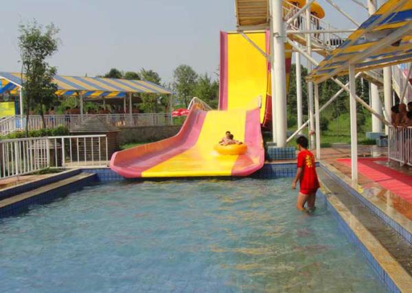 Professional Fiberglass Water Slide , Water Slide Pipe For Residential Park