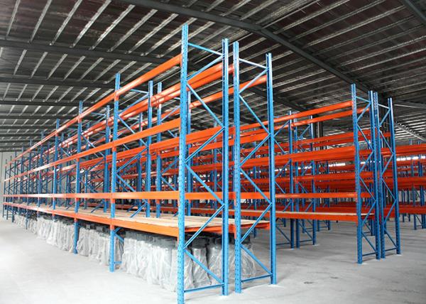 Supports en acier industriels résistants de stockage avec le panneau de contreplaqué pour l'entrepôt énorme