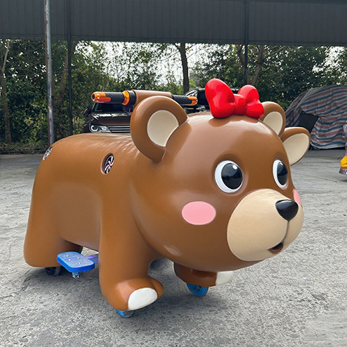 Kid Fun Attractive Cartoon Animal Ride On Toy Electric Car For Shopping Center
