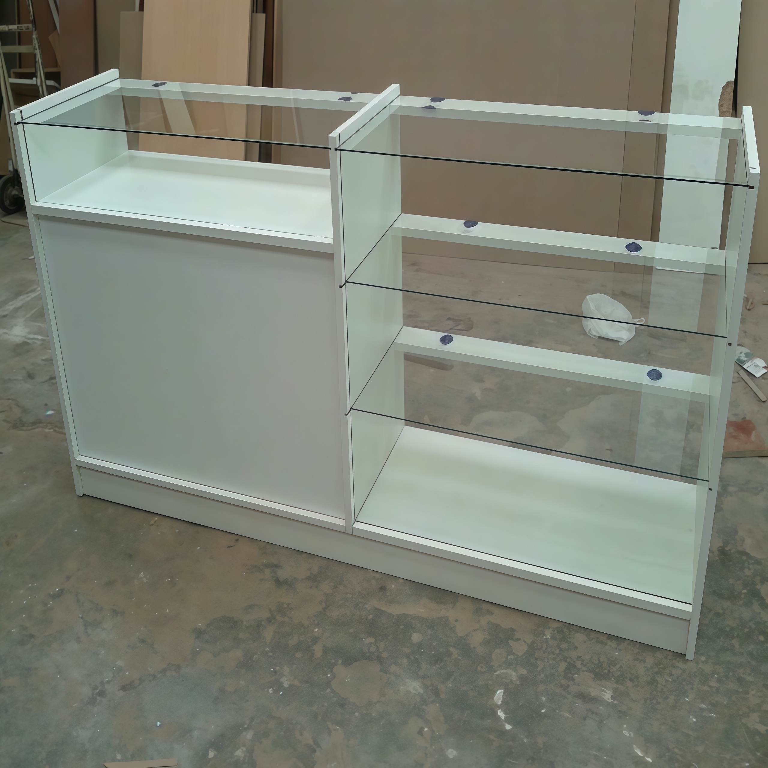 Custom Medical Retail Shelves and Pharmacy Display Cabinets for Drugstore Store Interior Furniture