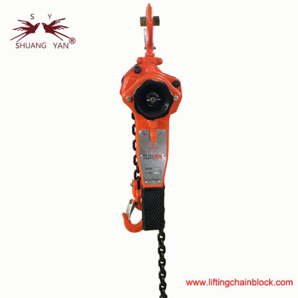 750kgs 0.75 Ton Lever Hoist Ratchet Chain Hoist with Safety Brake System American Type for all over the world