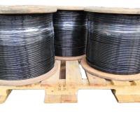 7x19 4mm-6mm TPU noir revêtu de câble de gymnastique fil de fer pour équipement de remise en forme