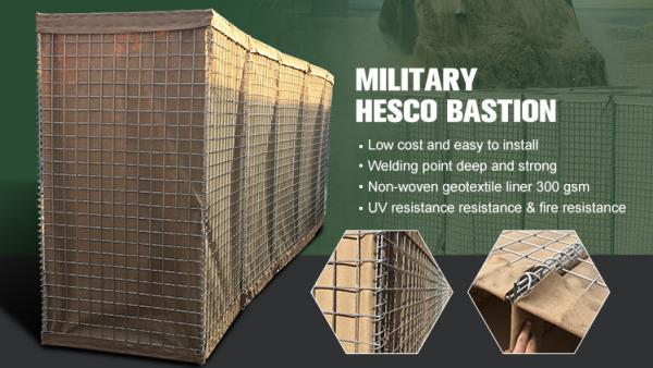 3*3 avança o furo que quadrado a barreira militar do bastião de Hesco dobrou a soldadura galvanizada