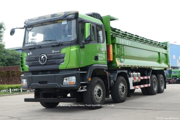 Camión volquete Shacman X3000 8X4 GNC 380hp LHD Nuevo