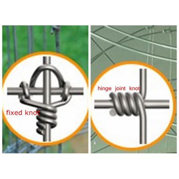 Wire Cattle Farm Fence Panels , Galvanized Field Fence 15/30mm Hole Size