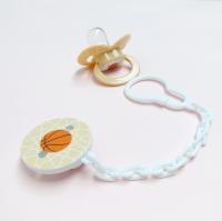 Chaîne liquide de Soother de bébé de basket-ball d'ABS de silicone