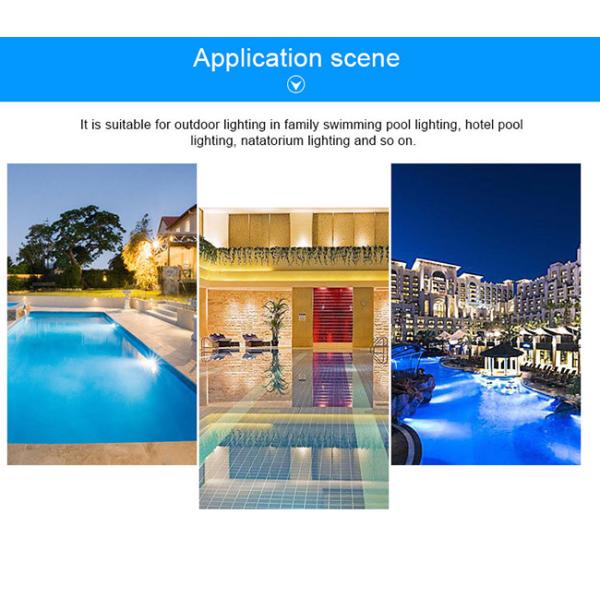 бассейн 6500K 1750LM подводный освещает винил 12v 25W