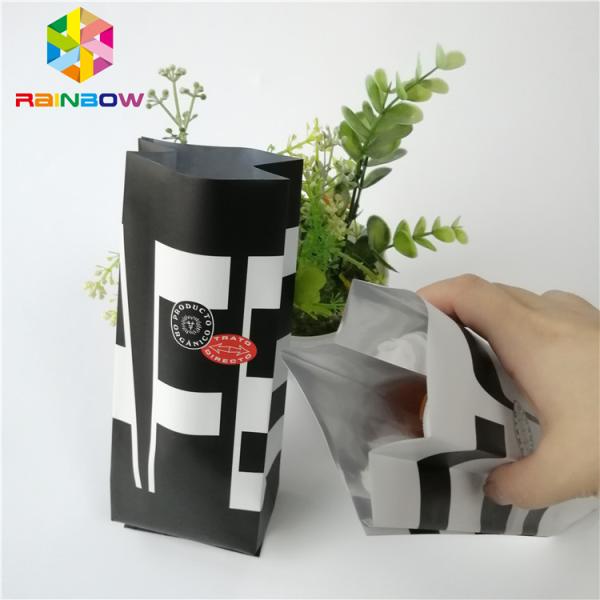 Resealable Aluminum Foil Stand Up Pouch 12oz 16oz Side Gusset Roast Coffee Tea Bag