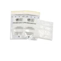 La sécurité en plastique claire de spécimen de laboratoire de pathologie d'impression de gravure de 3 murs met en sac écologique