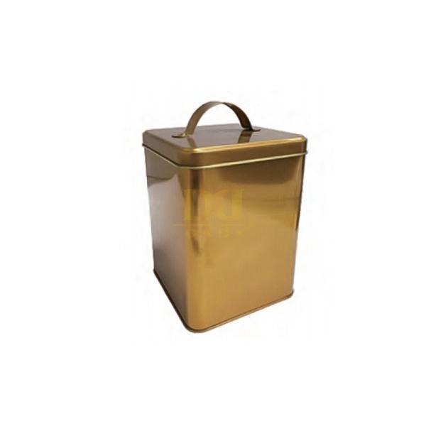DADI Matte Frosted Square Tin Can Tinplate Food Organizer Personalized Candy Tin Box