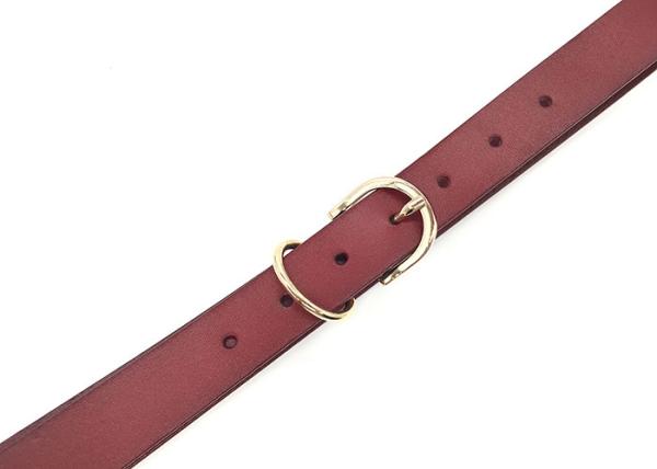 Wide 2.8CM Womens Genuine Leather Belt With Gold Metal Buckle