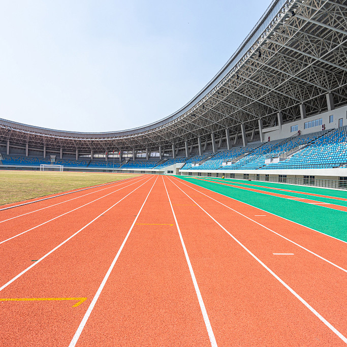 Безопасность коррозионной устойчивости спортивной площадки IAAF резиновая не кроет никакой трескать черепицей