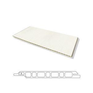 Bamboo Wood Fiber PVC Wall Panels Hollow Interlocking Eco Friendly Home Decoration Board