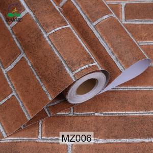 3D Brick PVC Self Adhesive Wallpaper Rolls for Stone Wall