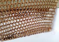 Acier inoxydable plaqué de cuivre de Mesh Curtain 1.0x8mm de cotte de maille
