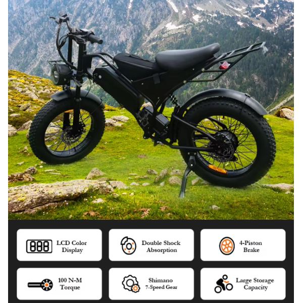 Factory Direct Fat Tire Foldable Electric Bicycle Support Retail Wholesale Customization for Adult City Commute & off-Road(V8/H9)