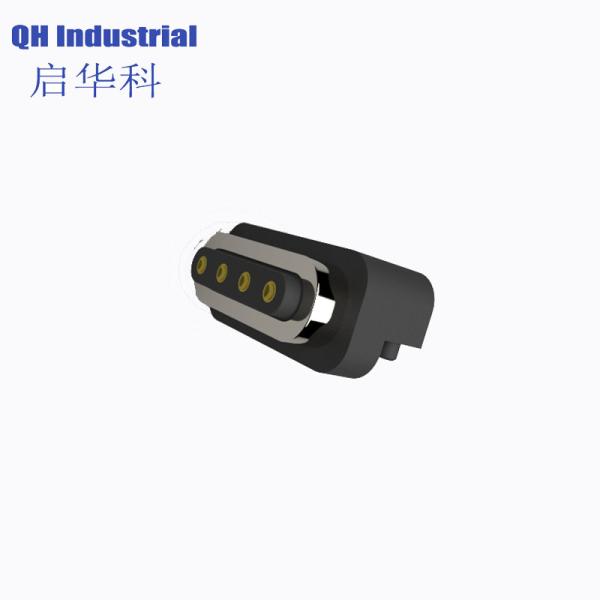 4Pin 2.54mm Pitch Male and Female 1Amp 2Amp Spring Force 500gf Magnetic Pogo Pin Connector