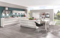 Estilo europeu contemporâneo dos armários de cozinha da madeira maciça de Blum HPDL para a casa da quinta