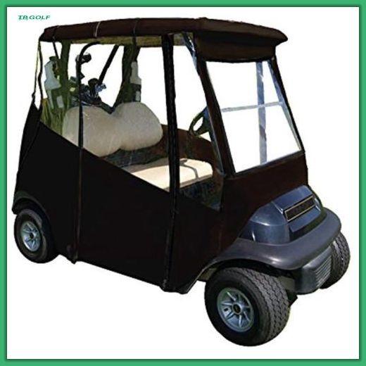 Acessórios clássicos 3 cercos tomados partido do carrinho de golfe com tampa Zippered da chuva do carrinho de golfe da porta
