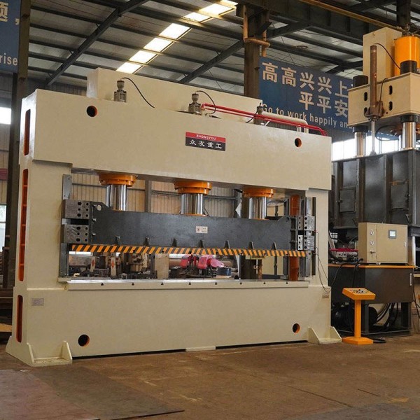 630-ton H-frame Hydraulic Press for Automotive Sheet Metal Stretching Forming Frame Axle Housing Component Straightening