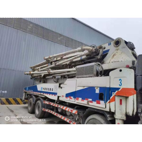 Белый Zoomlion 47m Подержанное оборудование для стационарного насоса Мобильный грузовик насос