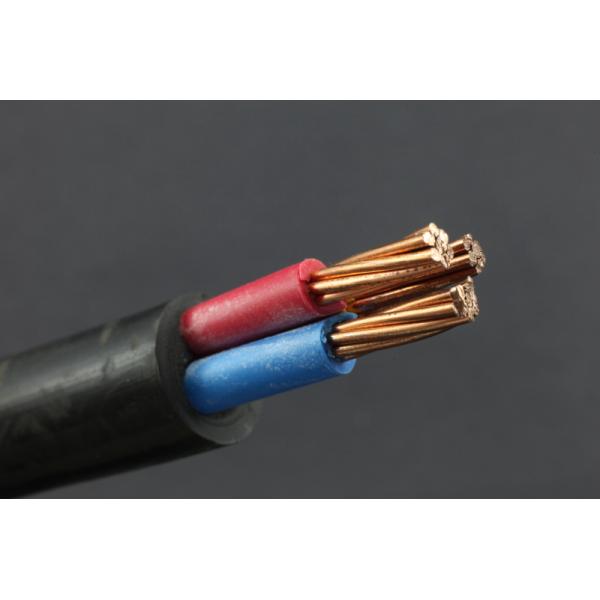 Class 1 IEC 60502 - 1 Standard Low Voltage Cable Three Cores PVC Copper Construction None Armored