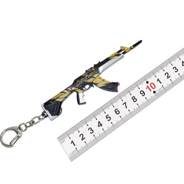 Gold mini metal gun model Prime Vandal Keychain Metal crafts Valorant shoot game gear gift decoration art
