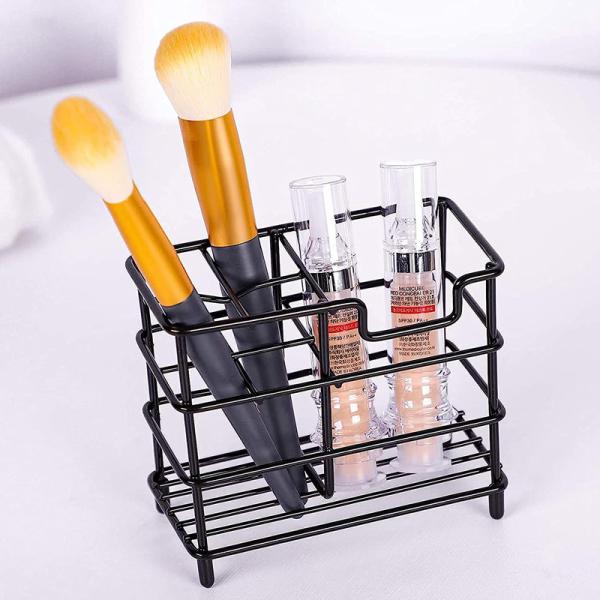 304 Stainless Steel Bathroom Toothbrush Holder Toothpaste Holder Stand Bathroom Accessories Organizer