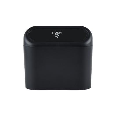 Multifunctional Car Seat Back Door Hanging Storage Box Plastic Trash Can & Garbage Bag Holder